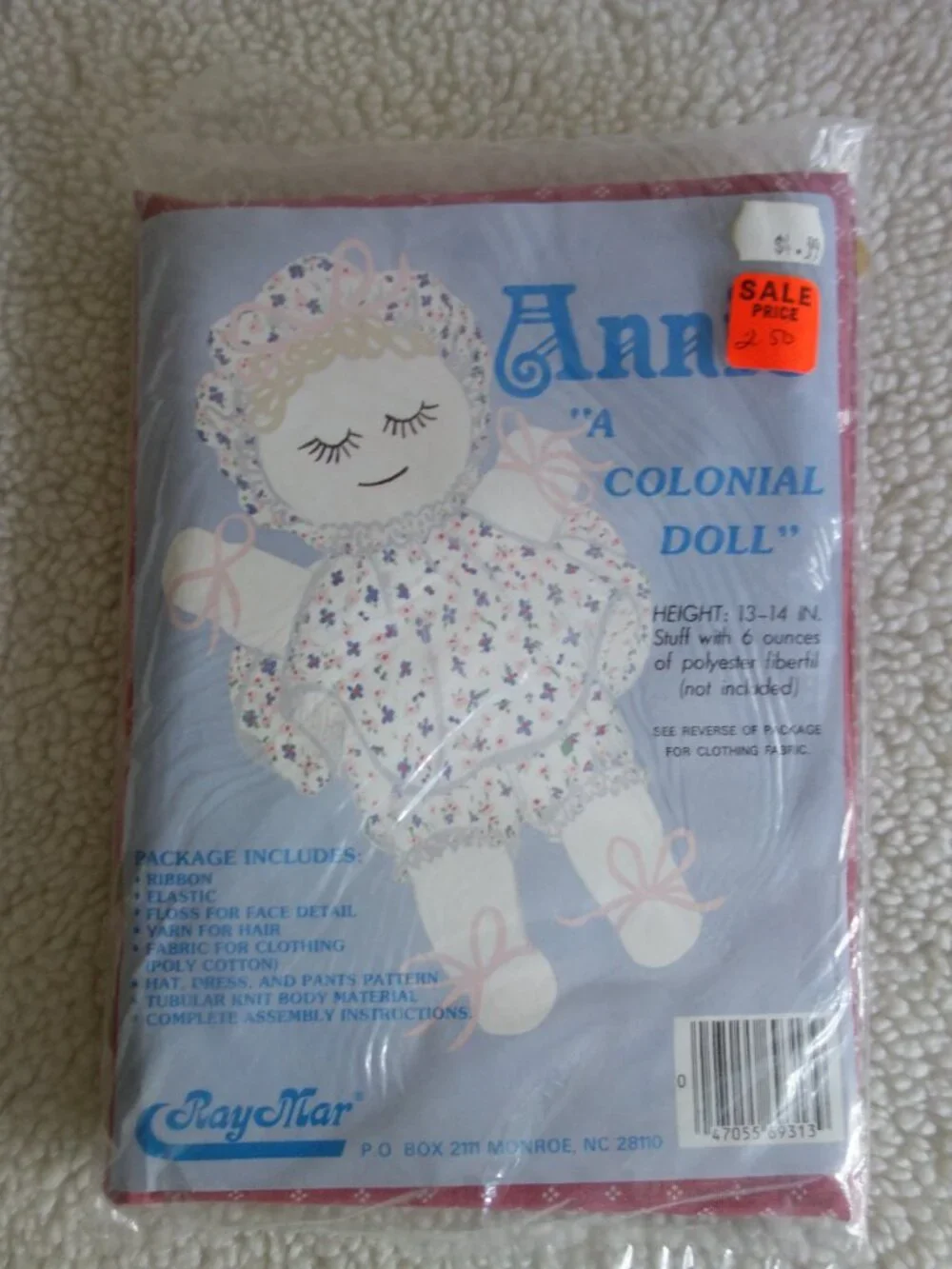 Vntg – Lot of 4 New Little Doll Baby / Ray Mar Doll Making Kits